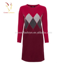 2017 Winter New Arrival Women Cashmere Dress Imported from China